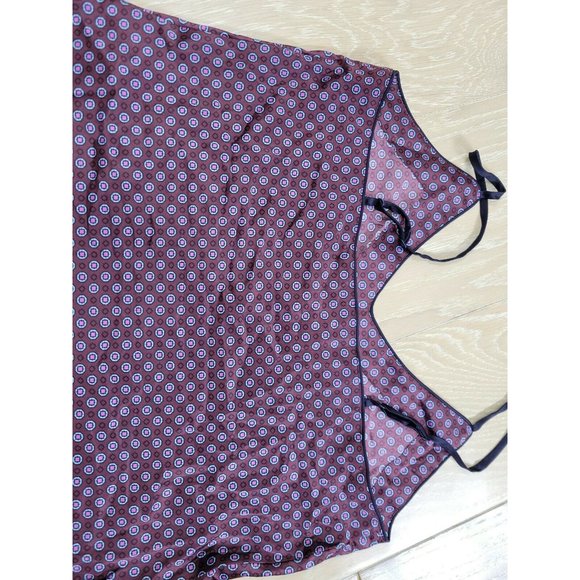 GAP Body Women's Medium Satin Polyester Cami Top Soft Geometric Tank Camisole - Picture 9 of 10